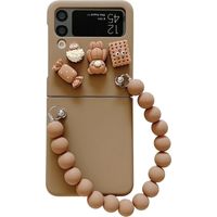 Coque mignonne en forme de petit ours 3D pour Samsung Z Flip 3 et Z Flip 4