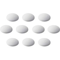 Metafranc 431816 Lot de 10 butoirs de porte autocollants Blanc 40 mm