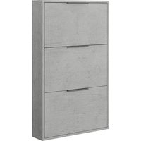 SCARPIERA 3 RIBALTE SLIM CM. 65X15X105 H CEMENTO