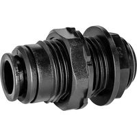 Riegler Schottverschraubung POM, G 3/4, für Schlauch-Außen-Ø 12 mm