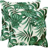 Housse de coussin 2 pc HOUTEN Motif feuilles 35 x 35 cm vidaXL