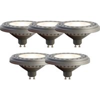 LUEDD Lot de 5 Ampoule LED GU10 AR111 8W 750 lm 3000K