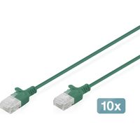Digitus DK-1618-005S-G-10 RJ45 Patchkabel CAT 6 U/UTP 0.5 m Grün 1 St.