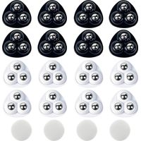 Set mit 16 selbstklebenden Lenkrollen, 360° drehbare Mini-Lenkrollen mit 3 Stahlkugellagern für Kaffeemaschinen, Mülleimer, Küchengeräte und kleine Möbelstücke