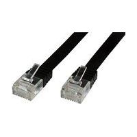 Cavo MicroConnect U/UTP CAT6 2M nero piatto, V-UTP602S-FLAT