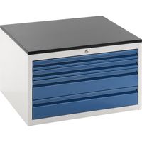 RAU, Armoire à tiroirs sur glissières télescopiques, hauteur