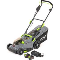 Rasaerba a batteria Nac 37 cm, 2x20V, 2x4Ah, motore efficiente, taglio preciso, ideale per giardini di medie dimensioni, design ergonomico, autonomia estesa, lunga durata, facile da usare, facile da p