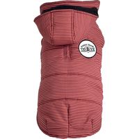 Doudoune rayée à capuche rouge Taille : 30S