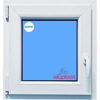 Ventana PVC 500x600 Blanca Oscilobatiente Izquierda Vidrio Mate