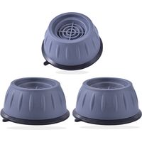 Patin Machine à Laver, 3 Pièces Pied Machine a Laver avec Patin en Caoutchouc, Pied Anti Vibration Machine a Laver pour Machines à Laver et Sèche-Linge, Patins Anti Vibration Lave Linge