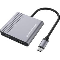 Conceptronic DONN13G replicatore di porte e docking station per laptop Cablato USB 3.2 Gen 1 (3.1 Gen 1) Type-C Grigio