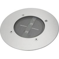 Projecteur à piquer solaire LED 0.12 W – Acier inoxydable brossé – Couleur d'éclairage blanc neutre – IP67 pour extérieur – Ranex