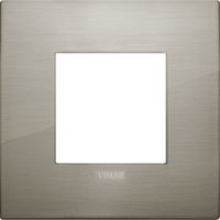 VIMAR - 19642.08 Klassisches 2M-Stahlblech, gebürstet