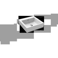 Lavabo sobre encimera Kaldewei Puro 3156, 460 x 460 x 120 mm,