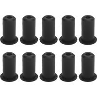 Kit de 10 Passe-câbles pour Starlink, Embouts Silicone Noir Ø19mm, Étanche et Esthétique pour Protection Murale Intérieure et Extérieure