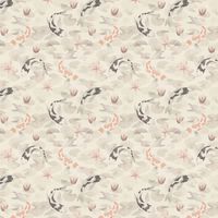 Koi Carp Vinyl Wallpaper Japanese Fish Lotus Oriental Feature Wall