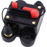 Qcwwy Interrupteur en Alliage Réactivable 12V pour les Automobiles Marines Bike Bike Audio 80-300A pour les Appareils électroménagers (80A)