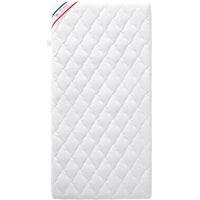 Colchón para Bebé Climatizado - 60x120x10 cm - Reversible - Desenfundable - Anti Ácaros - Fabricación Francesa