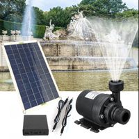 Cyslmuk – Pompe solaire 50W – Fonctionnement continu – Débit 800 L/H – Hauteur d'ascenseur 5 m – Panneau 12V en silicium monocristallin