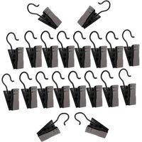 Lot de 50 petites pinces à rideaux en métal pour rideaux, images, décoration d'intérieur, arts et artisanat, noir