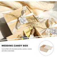 Tragbare Holz Geschenkbox mit Deckel für Kekse und