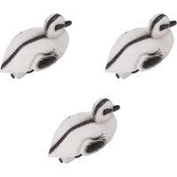 Set di 3 anatre galleggianti in plastica – decorazione per acqua – giardino esterno – tipo C