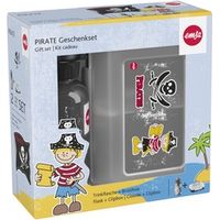 emsa EMSA Kids Set Soccer - Ensemble boîte repas - Enfant - Noir - Transparent - Polypropylene (PP),Tritan - Image - Rectangulaire (518140)