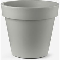 Vaso da giardino design classico in polietilene Aria 65cm - Silver