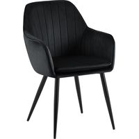 Chaise de salle à manger Cheryl Noir Noir