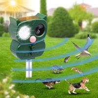 Repulsif Chat Exterieur, Répulsif Chat Exterieur Repulsif Chat, Répulsif Animaux Ultrasound Répulsif pour Chien, Chat, Lapins, Renards