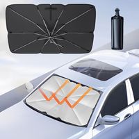 Pare-soleil pour pare-brise avant de voiture, pare-soleil pliable rotatif à 360°, anti-ultraviolet, adapté à la plupart des voitures