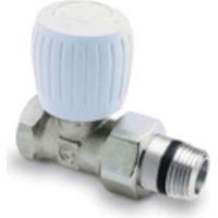 Valvola bitubo non termostatica diritta femmina 1/2" senza regolazione