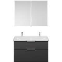 burgbad Eqio Set, bestehend aus Spiegelschrank,