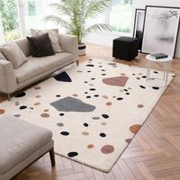 Tapis en laine BrightMosaic - Tapis en laine - 230x160cm, Rectangular - 100% Laine vierge - Tufté main - Multicolore