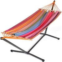 Jobe Hamaca de verano multicolor 140x300 cm confortable