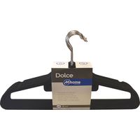 Set mit 10 Kunststoff-Kleiderbügeln mit Samt-Finish, 42 cm