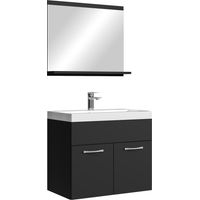 Mobile da bagno Montreal 02 60cm Nero Opaco - armadio mobiletto lavabo