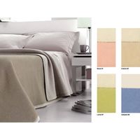 Coperta Jacquard In Pura Lana Vergine Modello Double In Tinta Unita, misura1 PiazzacoloreLime 97
