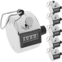 Compteur de flux de personnes manuel à 4 chiffres, compteur mécanique, débitmètre de personnes en métal, table de compteur de flux de passagers, 2 ensembles