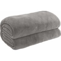 Couverture lestée grise, avec housse, 138 x 200 cm, 6 kg, en tissu
