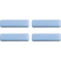 Cyclingcolors – Set mit 4 selbstklebenden Teflon-Gleitern 19 x 70 mm – Bodenschutz für Parkett – Reduziert Reibung und Kratzer – Für Möbel