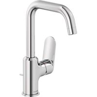 Kludi X1 - Waschtischarmatur mit Ablauf, mit schwenkbarem Auslauf, Chrom 320270575