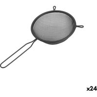 Sieb Quttin Schwarz Metall Ø 10 cm (24 Stück)