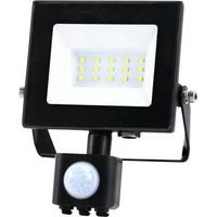 Projecteur avec détecteur de mouvement LED MHC 10W 4000K IP44 noir RED blanc naturel