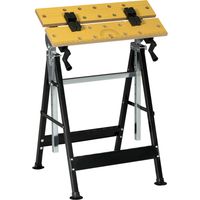 Banco de trabajo ajustable 4 clavijas giratorias tablero ángulo y distancia regulable 102x78x28 cm