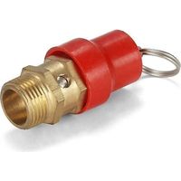 Debuns – Safety valve for air compressor G1/4 male 8 kg – Corrosion-resistant brass construction – Back pressure protection