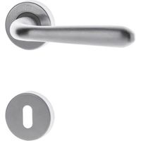 GM05-Z - MANIGLIA PER PORTE DA 8 MM CROMOSATINATO