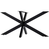 CLP – Pieds de table Hardwick noir 71 cm – Acier revêtu – Fixation par vis – Pour tables de salon et salle à manger
