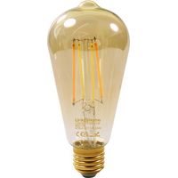Link2Home Wi-Fi Enabled E27 Pear-Shaped Dimmable LED Filament Bulb, 470 Lumens, 4.5W, White Light