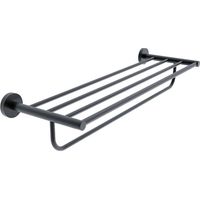 Nimco Unix - Ablage mit Handtuchhalter, Länge 65 cm, schwarz matt UNC 13063-90